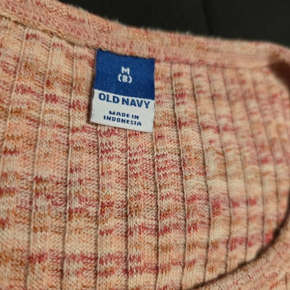 Old‎ Navy Girl's Short Sleeve Textured Knit Side Ruched Top Size Pink 8 Medium